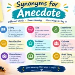 synonyms for anecdote