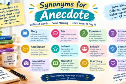 synonyms for anecdote