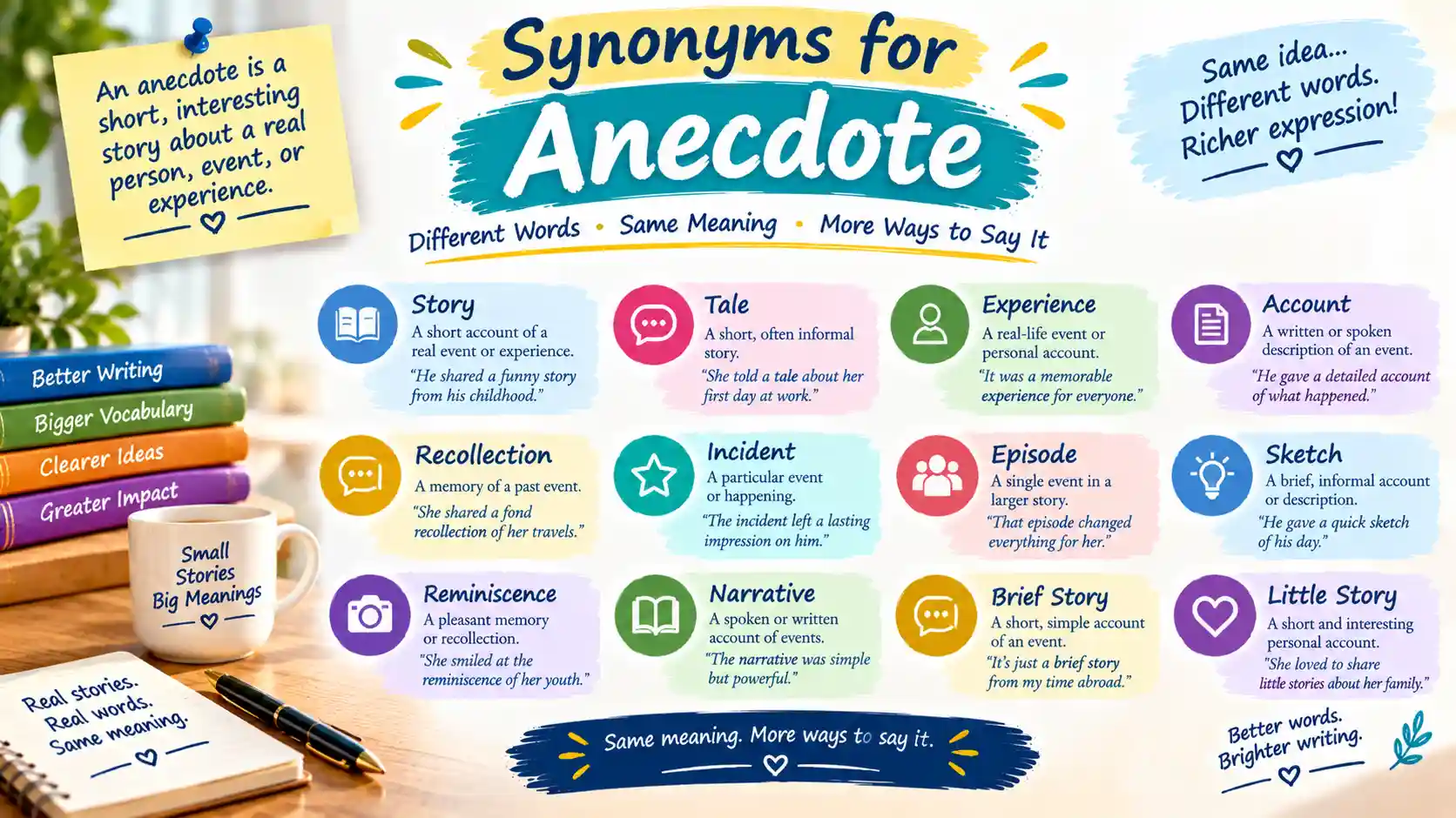synonyms for anecdote