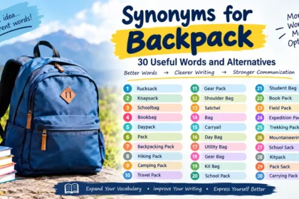 synonyms for backpack