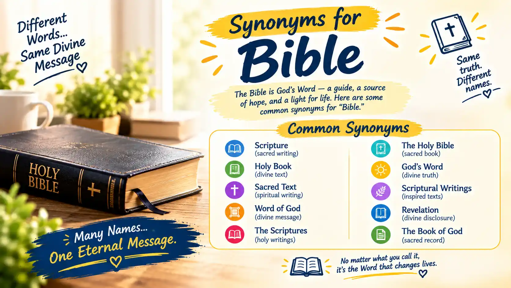 synonyms for bible