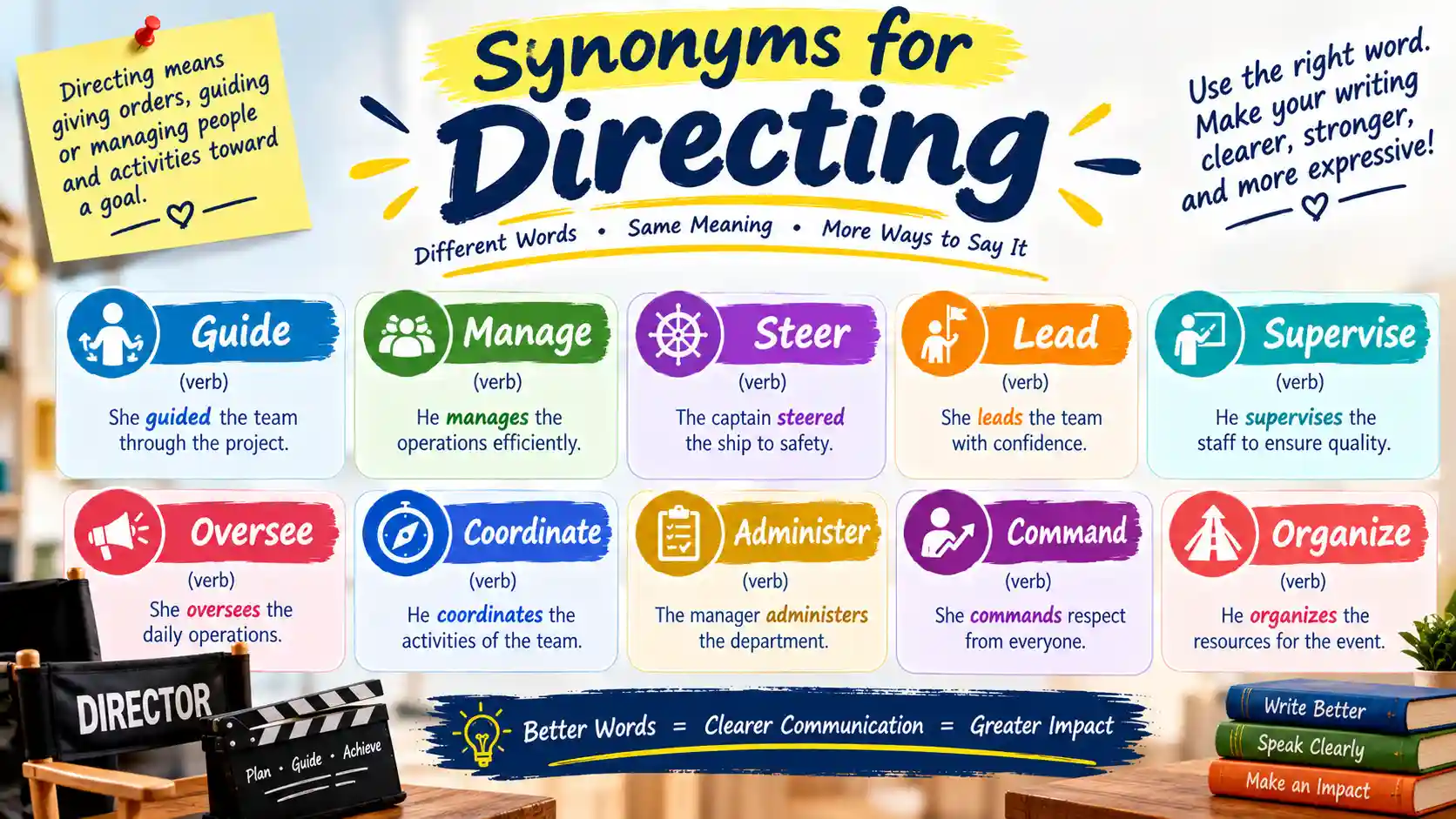 synonyms for directing