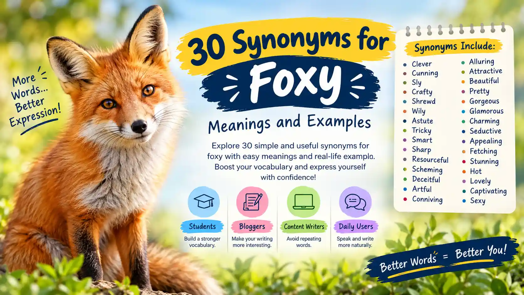 synonyms for foxy