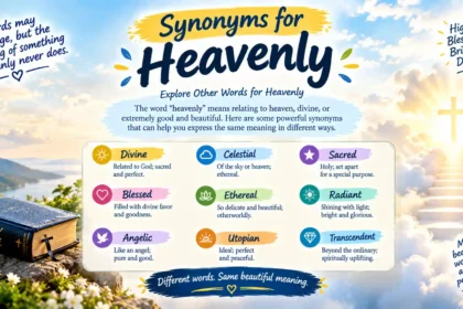 synonyms for heavenly