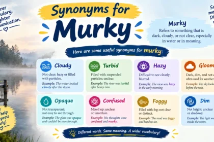 synonyms for murky