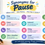 synonyms for pause