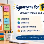 synonyms for poster