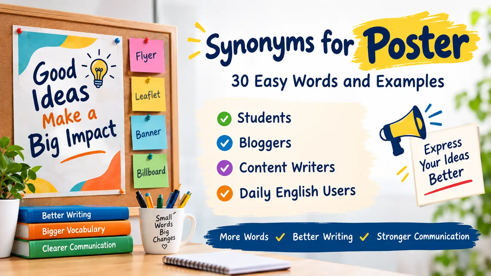 synonyms for poster