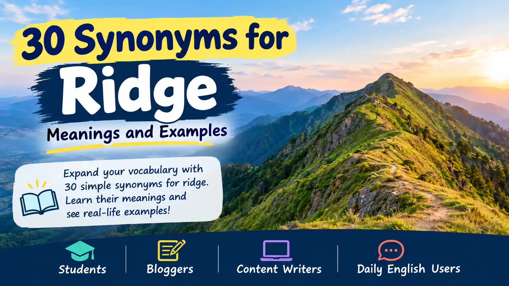 synonyms for ridge
