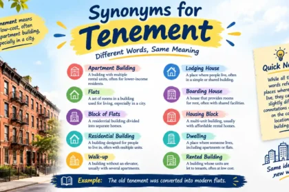 synonyms for tenement