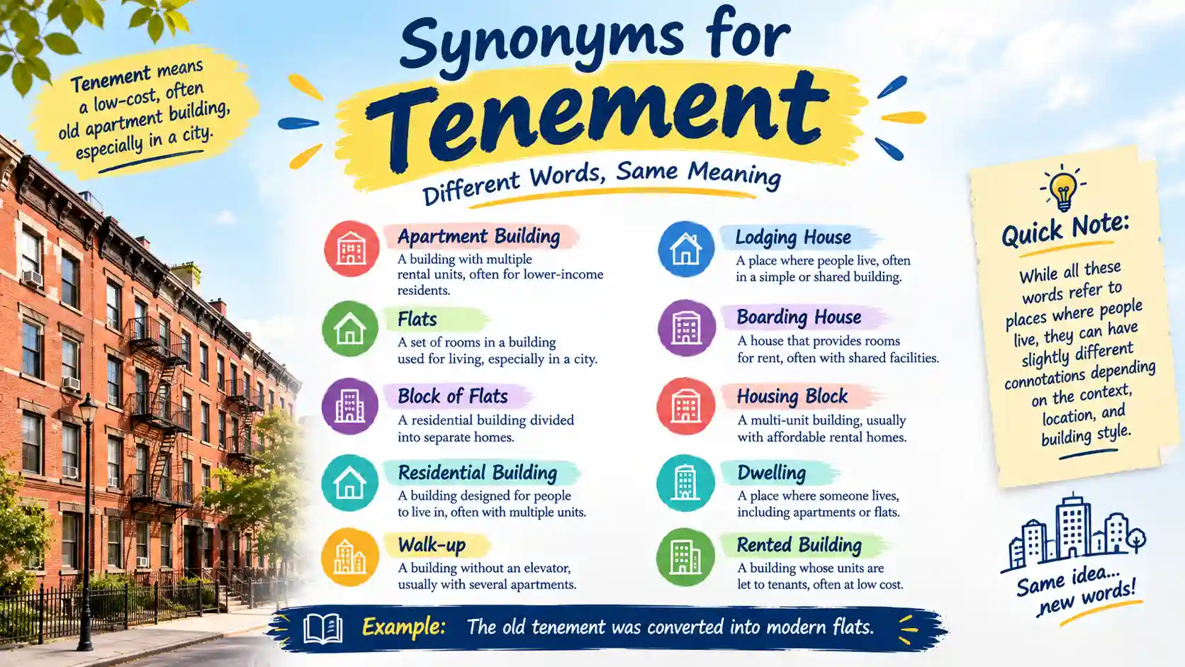 synonyms for tenement