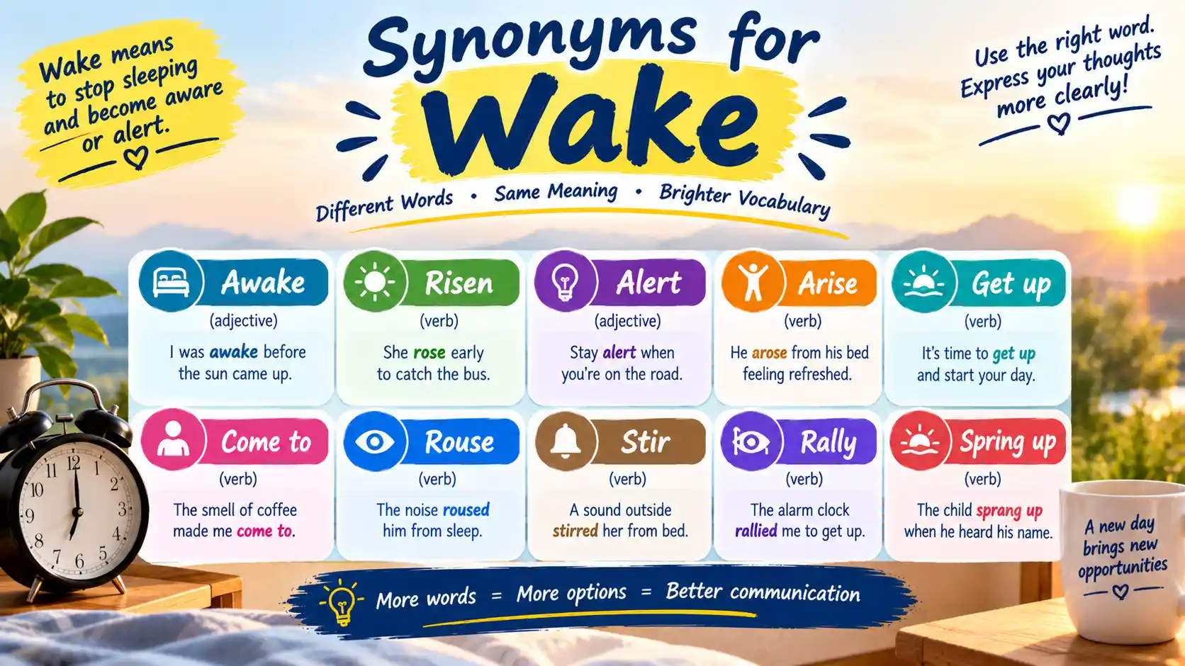synonyms for wake