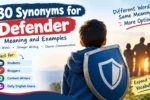 synonyms for defender
