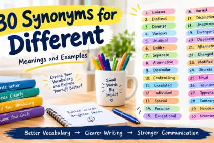 synonyms for differnet