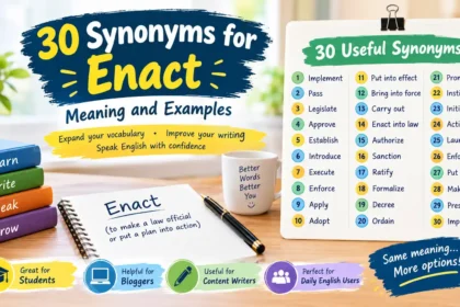 synonyms for enact