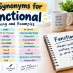 synonyms for functional