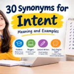 synonyms for intent