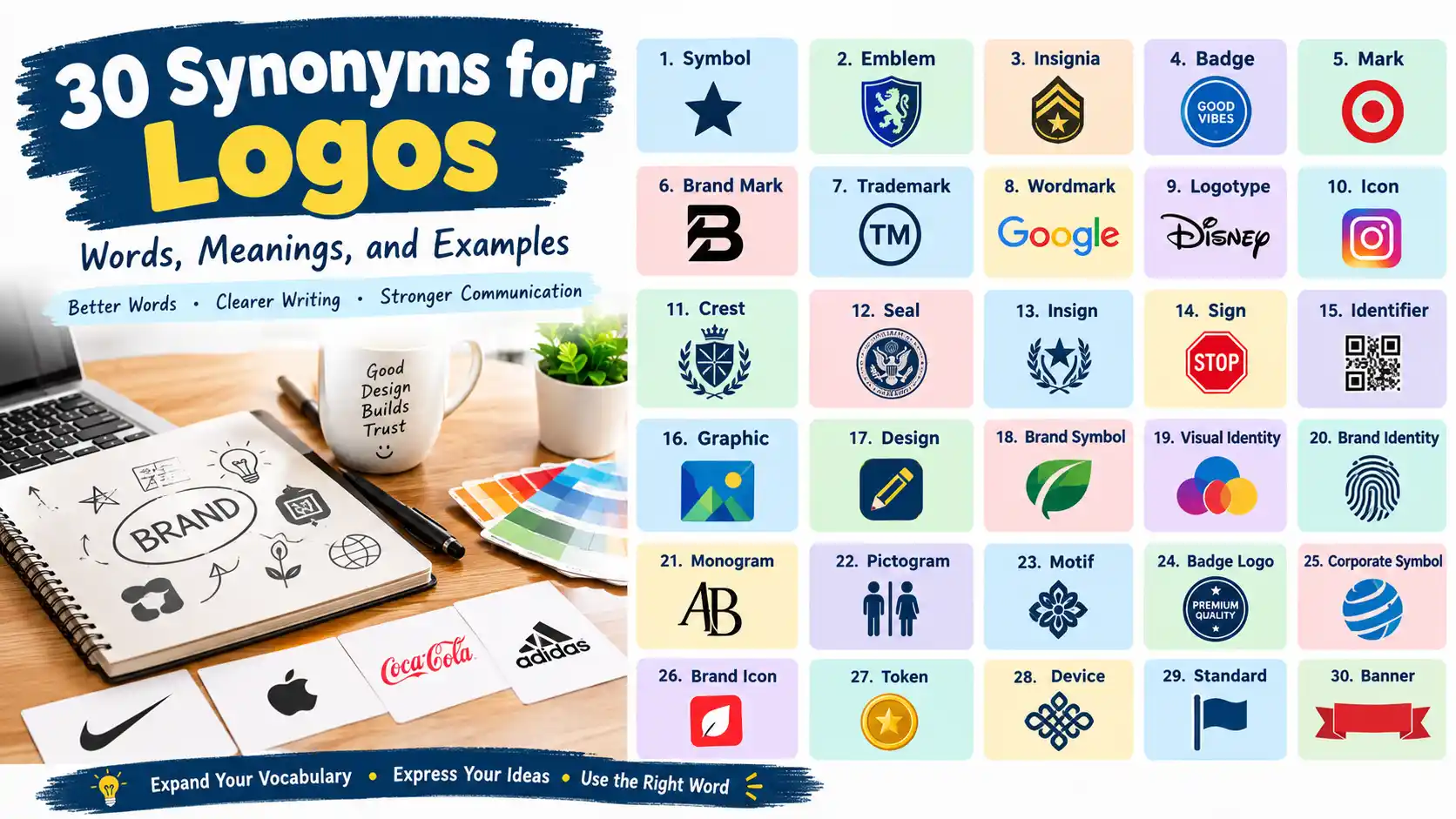synonyms for logos