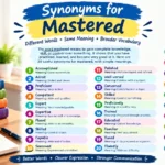 synonyms for mastered