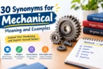 synonyms for mechanical