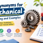 synonyms for mechanical