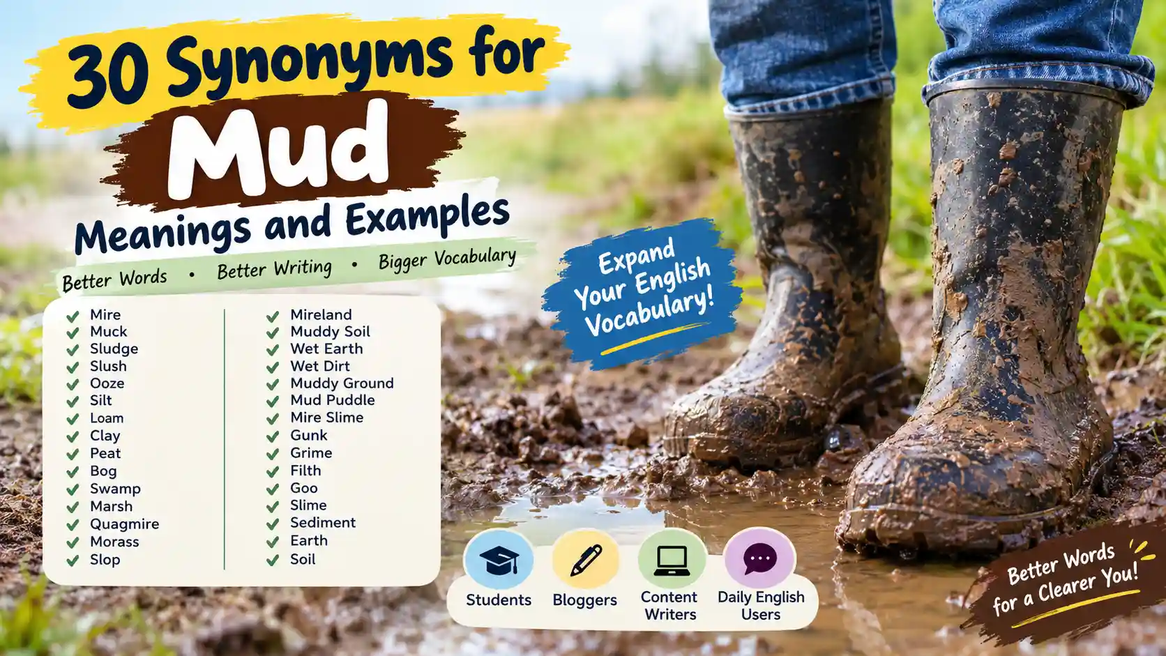 synonyms for mud