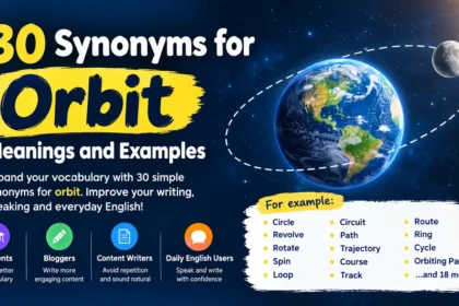 synonyms for orbit