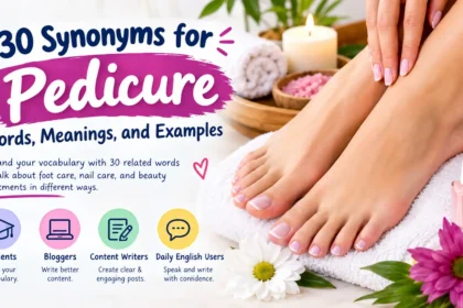 synonyms for pedicure