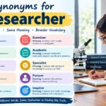 synonyms for researcher