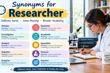 synonyms for researcher