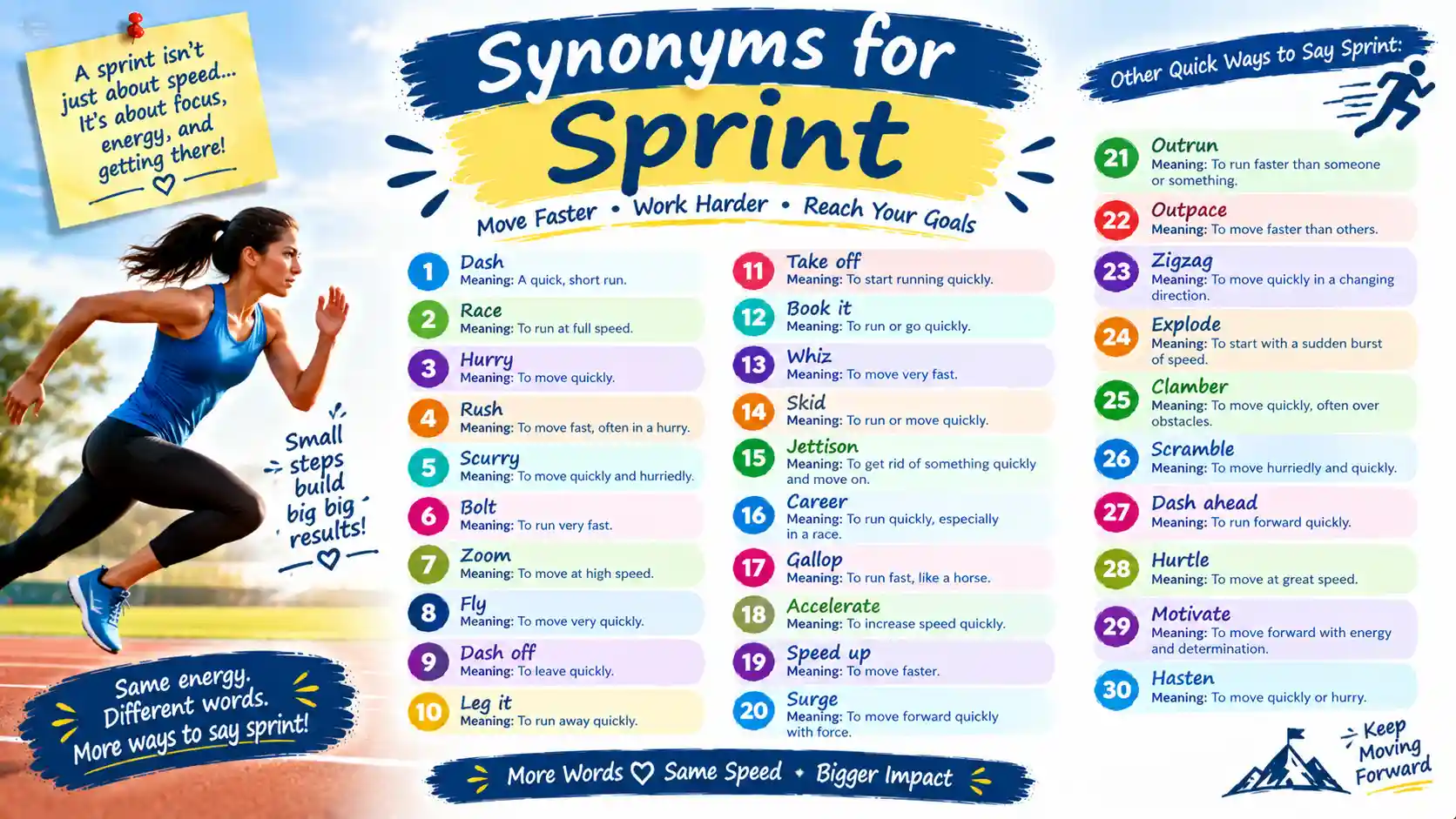 synonyms for sprint