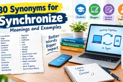 synonyms for synchronize