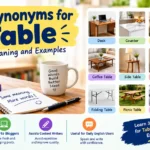 synonyms for table