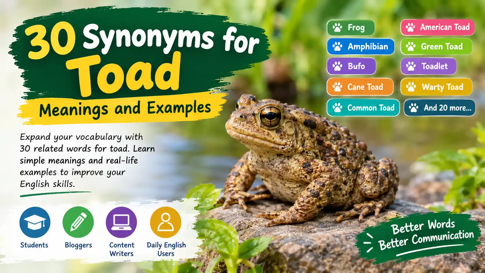 synonyms for toad