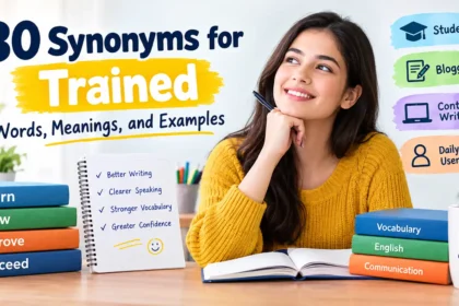 synonyms for trained